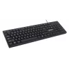 Manhattan tastatūra USB vadu, melna, pilna izmēra taustiņi, 1,5 m kabelis, USB-A savienojums, Plug and Play, trīs gadu garantija