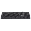Manhattan tastatūra USB vadu, melna, pilna izmēra taustiņi, 1,5 m kabelis, USB-A savienojums, Plug and Play, trīs gadu garantija