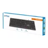 Manhattan tastatūra USB vadu, melna, pilna izmēra taustiņi, 1,5 m kabelis, USB-A savienojums, Plug and Play, trīs gadu garantija