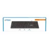 Manhattan tastatūra USB vadu, melna, pilna izmēra taustiņi, 1,5 m kabelis, USB-A savienojums, Plug and Play, trīs gadu garantija