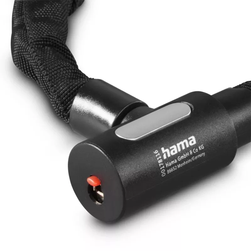 Hama 00178138 velosipēda slēdzene Melna 1200 mm ķēdes slēdzene