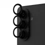 PanzerGlass Hoops kameras objektīva aizsargs melns Samsung Galaxy S26 / S26+ — rūdītais stikls un silikons, izturīgs pret skrāpējumiem un triecieniem