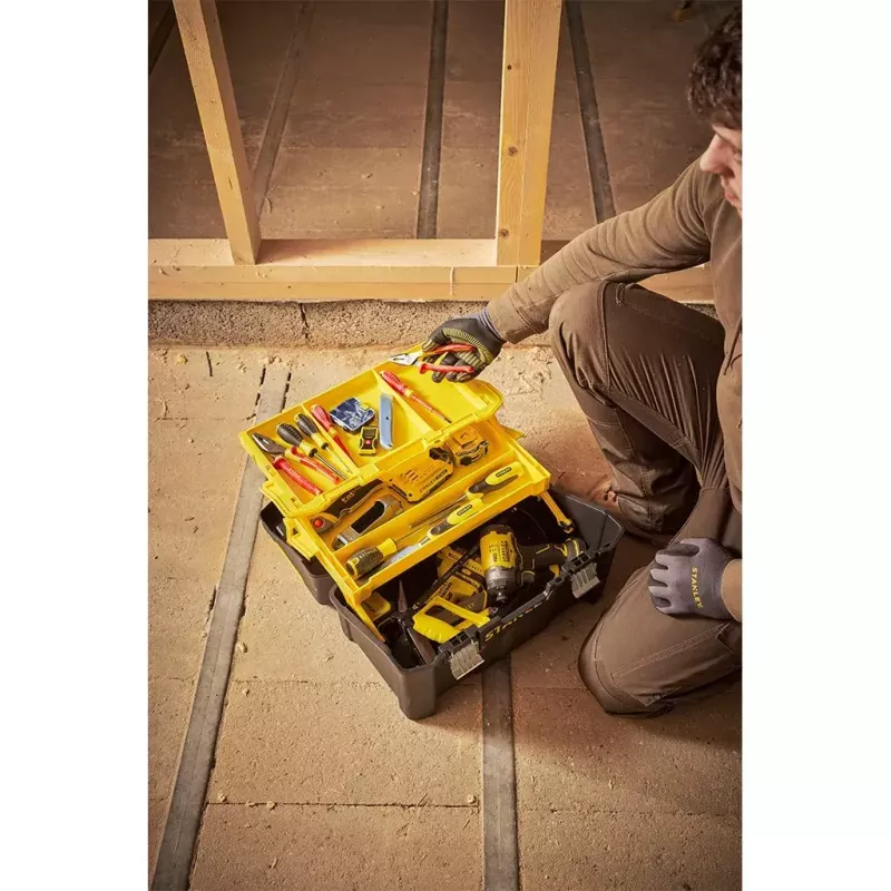 Cietā futrāļa korpuss Stanley STST83397-1 Plastmasa 22 kg Melns Dzeltens