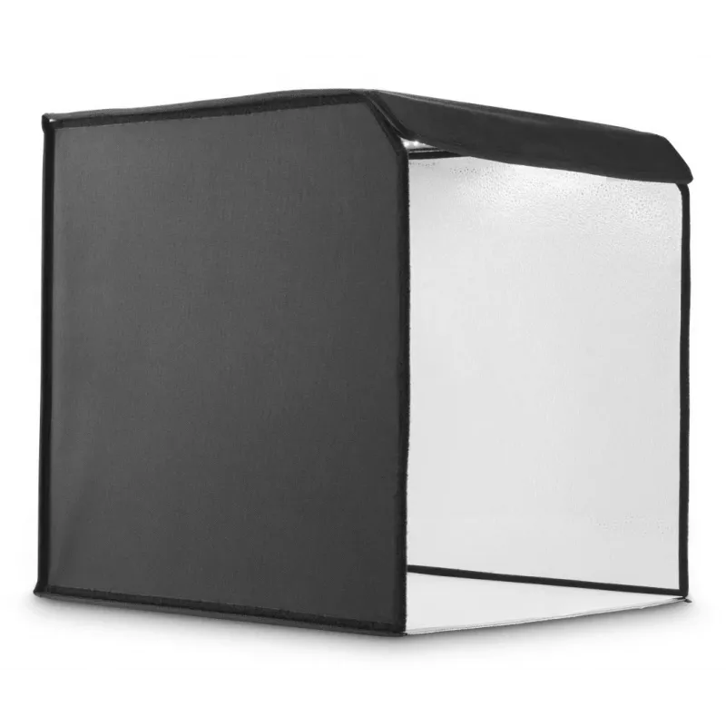 Mini foto studija HAMA salokāma kaste ar LED gredzena gaismu 50×50 cm, modelis 00004664