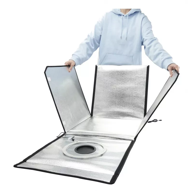 Mini foto studija HAMA salokāma kaste ar LED gredzena gaismu 50×50 cm, modelis 00004664