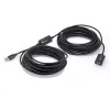 Techly IUSB-REP220TY3 USB kabelis USB 2.0 20 m USB A Melns