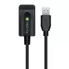 Techly IUSB-REP220TY3 USB kabelis USB 2.0 20 m USB A Melns