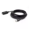 Techly IUSB-REP220TY3 USB kabelis USB 2.0 20 m USB A Melns