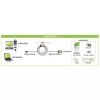 Techly IUSB-REP220TY3 USB kabelis USB 2.0 20 m USB A Melns