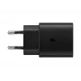 Sienas lādētājs Samsung EP-TA800XBEGEU 25W USB-C ātrā uzlāde, kompakts maiņstrāvas adapteris