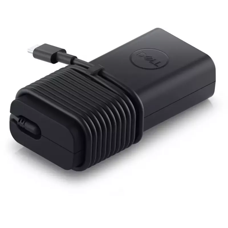 Barošanas adapteris Dell 492-BDQL 65 W iekštelpu klēpjdatora lādētājs, 100–240 V, 1 m kabelis, melns, 112×51 mm