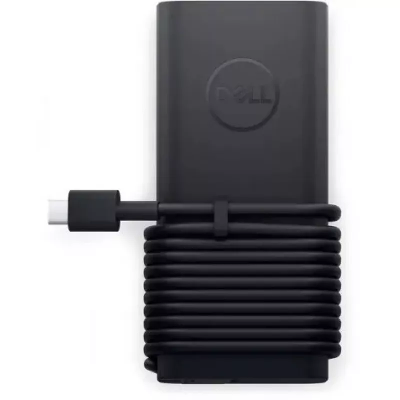 Barošanas adapteris Dell 492-BDQL 65 W iekštelpu klēpjdatora lādētājs, 100–240 V, 1 m kabelis, melns, 112×51 mm