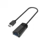 Hama 00200312 savienotāju adapteris USB Type-A USB Type-C Melns