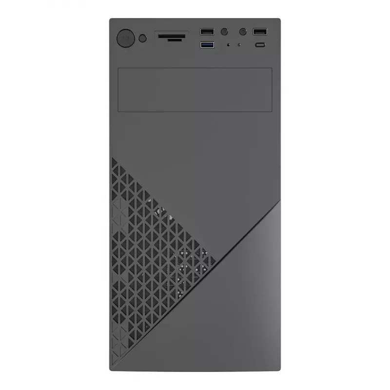 Datora korpuss Gembird CCC-FC-K170, mATX, melns