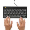 R-Go Tools Ergonomic tastatūra R-Go Compact Break, kompakta tastatūra ar pārtraukumu programmatūru, AZERTY (BE), vadu, melna