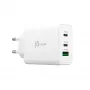 j5create JUP3365E-EN 65W GaN USB-C® 3-portu lādētājs, iekštelpu, maiņstrāva, balts