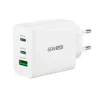 j5create JUP3365E-EN 65W GaN USB-C® 3-portu lādētājs, iekštelpu, maiņstrāva, balts
