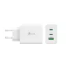 j5create JUP3365E-EN 65W GaN USB-C® 3-portu lādētājs, iekštelpu, maiņstrāva, balts