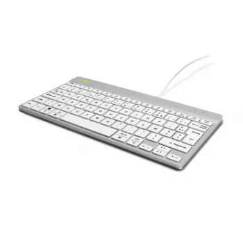 R-Go Tools Ergonomic tastatūra R-Go Compact Break, compact tastatūra with break software, AZERTY (FR), wired, balta