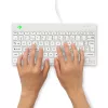 R-Go Tools Ergonomic tastatūra R-Go Compact Break, compact tastatūra with break software, AZERTY (FR), wired, balta