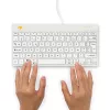 R-Go Tools Ergonomic tastatūra R-Go Compact Break, compact tastatūra with break software, AZERTY (FR), wired, balta