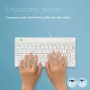 R-Go Tools Ergonomic tastatūra R-Go Compact Break, compact tastatūra with break software, AZERTY (FR), wired, balta