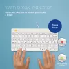 R-Go Tools Ergonomic tastatūra R-Go Compact Break, compact tastatūra with break software, AZERTY (FR), wired, balta