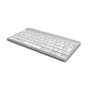 R-Go Tools Ergonomiska tastatūra R-Go Compact Break, kompakta tastatūra ar pārtraukumu programmatūru, AZERTY (FR), Bluetooth, balta