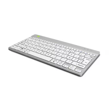 R-Go Tools Ergonomiska tastatūra R-Go Compact Break, kompakta tastatūra ar pārtraukumu programmatūru, AZERTY (FR), Bluetooth, balta