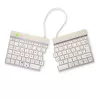 R-Go Tools Ergonomic tastatūra R-Go Split Break ar pārtraukuma programmatūru, ergonomiska dalīta tastatūra, AZERTY (FR), Bluetooth, balta