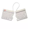 R-Go Tools Ergonomic tastatūra R-Go Split Break ar pārtraukuma programmatūru, ergonomiska dalīta tastatūra, AZERTY (FR), Bluetooth, balta