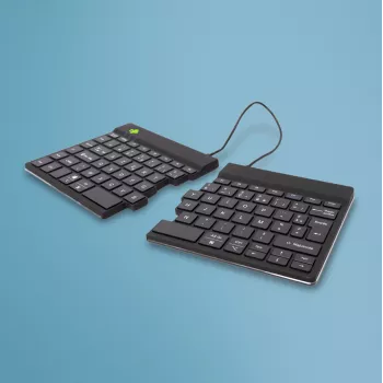 R-Go Tools Ergonomic tastatūra R-Go Split Break with break software, ergonomiska dalītā tastatūra, AZERTY (FR), Bluetooth, melna