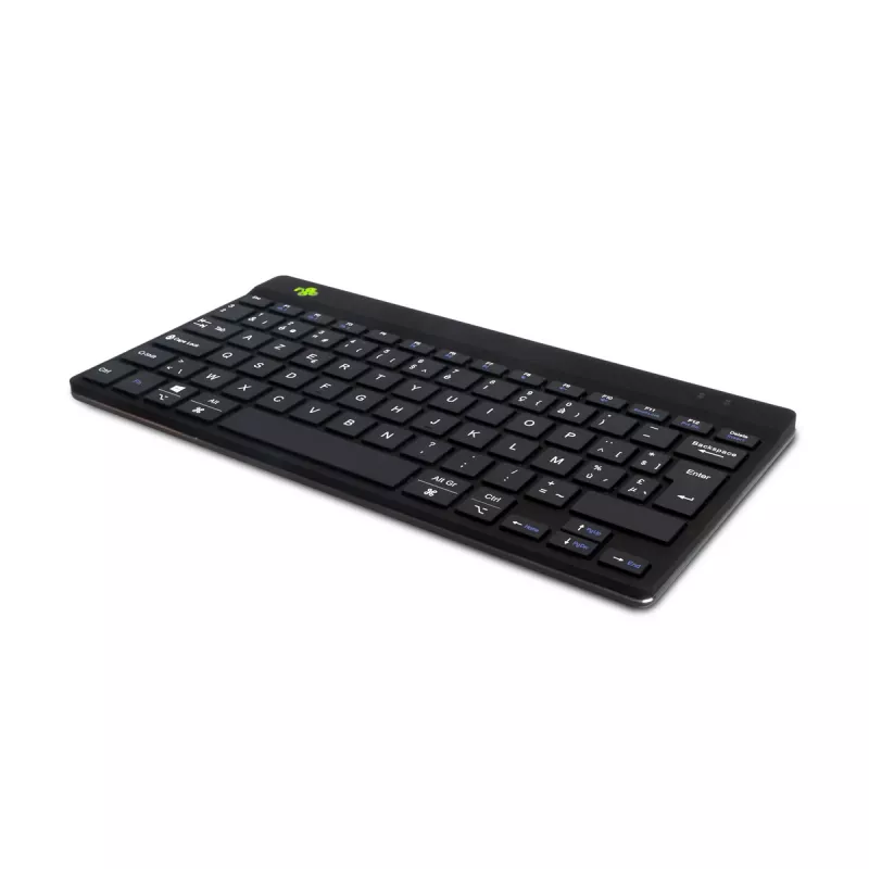 R-Go Tools Ergonomic tastatūra R-Go Compact Break, compact tastatūra with break software, AZERTY (BE), Bluetooth, Melns