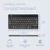 R-Go Tools Ergonomic tastatūra R-Go Compact Break, compact tastatūra with break software, AZERTY (BE), Bluetooth, Melns
