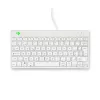 R-Go Tools Ergonomiska tastatūra R-Go Compact Break, kompakta tastatūra ar pārtraukuma programmatūru, AZERTY (BE), vadu, balta