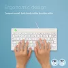 R-Go Tools Ergonomiska tastatūra R-Go Compact Break, kompakta tastatūra ar pārtraukuma programmatūru, AZERTY (BE), vadu, balta