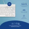 R-Go Tools Ergonomiska tastatūra R-Go Compact Break, kompakta tastatūra ar pārtraukuma programmatūru, AZERTY (BE), vadu, balta