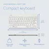 R-Go Tools Ergonomiska tastatūra R-Go Compact Break, kompakta tastatūra ar pārtraukuma programmatūru, AZERTY (BE), vadu, balta