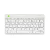 R-Go Tools ergonomiskā tastatūra R-Go Compact Break, kompakta tastatūra ar pārtraukuma programmatūru, AZERTY (BE), Bluetooth, balta
