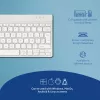 R-Go Tools ergonomiskā tastatūra R-Go Compact Break, kompakta tastatūra ar pārtraukuma programmatūru, AZERTY (BE), Bluetooth, balta