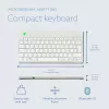 R-Go Tools ergonomiskā tastatūra R-Go Compact Break, kompakta tastatūra ar pārtraukuma programmatūru, AZERTY (BE), Bluetooth, balta