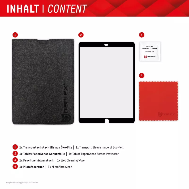 Papīram līdzīgs ekrāna aizsargs Displex TABLET PAPERSENSE planšetdatoriem iPad 7/8/9 Gen. un iPad Air 3, matēts 10,5 collas (26,7 cm), 3H, noņemams