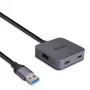 Lindy 5m USB 3.0 centrmezgls ar 4 portiem