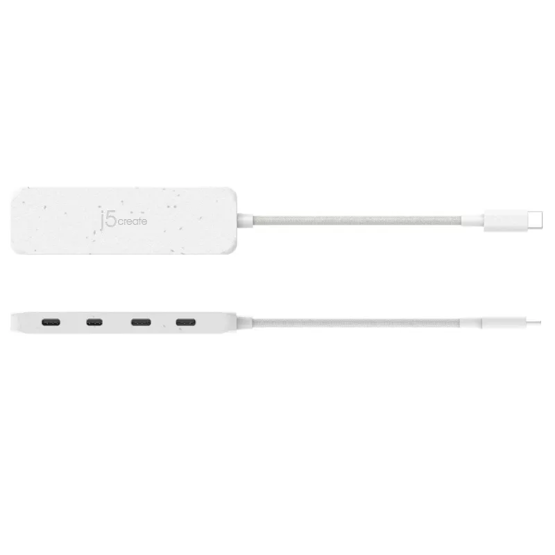 j5create videi draudzīgs USB-C uz 4 portu Type-C Gen 2 centrmezgls