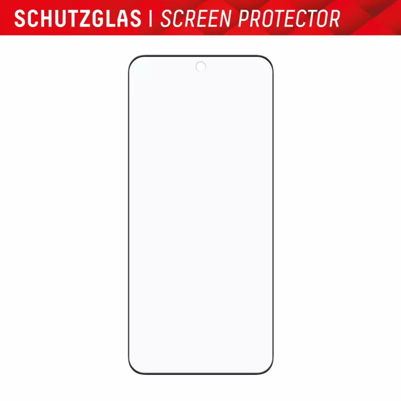 Ekrāna aizsargs e.v.i. Displex Full Cover (10H) Xiaomi 14 Pro, rūdītais stikls, eko montāžas rāmis, melna/caurspīdīga