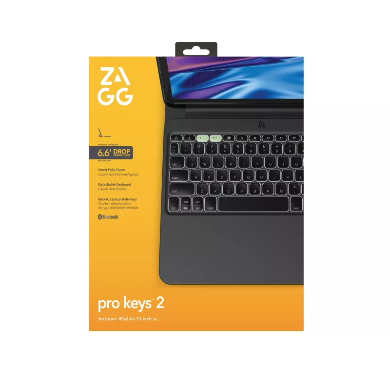 ZAGG Pro Keys 2 QWERTZ vācu Bluetooth melns