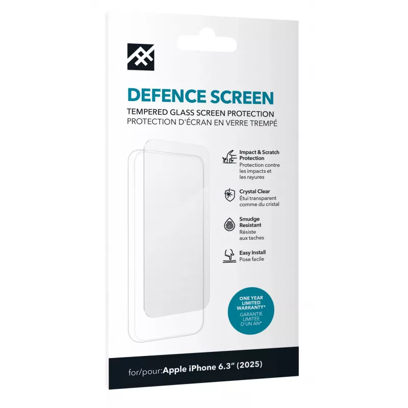 ZAGG Defence Glass aizsargstikls iPhone 17, Apple, iPhone 17, triecienizturīgs, skrāpējumizturīgs, 1 gab.