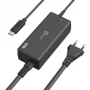 USB-C PD strāvas adapteris j5create JUP1265 — 65 W, iekštelpu, melns, plastmasa, 118×32×50 mm (ES)