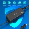 USB-C PD strāvas adapteris j5create JUP1265 — 65 W, iekštelpu, melns, plastmasa, 118×32×50 mm (ES)