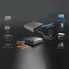 j5create JDSH812 8K HDMI™ 2.1 2 virzienu sadalītājs, HDMI, 2x HDMI, 7680 x 4320 pikseļi, Pelēks, Alumīnijs, 8K Ultra HD